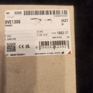 Gold Versace Eyeglasses